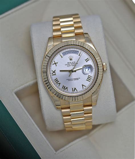 rolex day date ii yellow gold retail|rolex day date 40mm price.